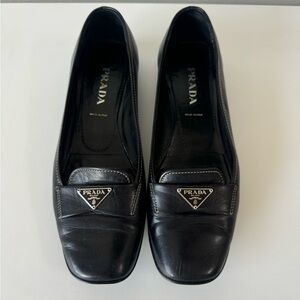 Prada Leather Ballet Flats